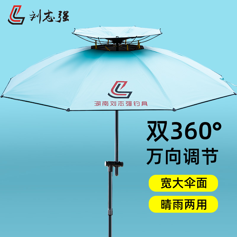 刘志强青棠拐杖伞万向调节隔热抗风防雨铝合金加粗加厚晴雨无忧
