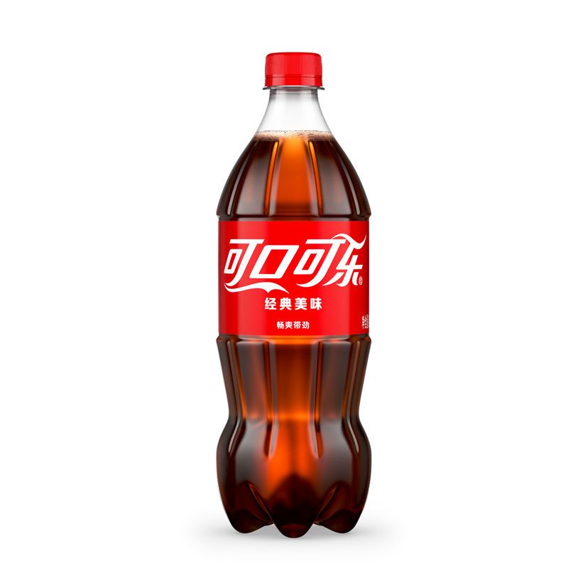 可口可乐含糖888ML*1瓶清爽新鲜柠檬味含糖可乐汽水大瓶装可乐