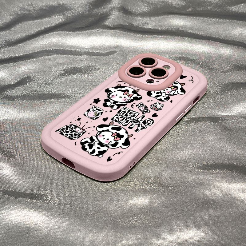 奶牛凯蒂猫iPhone15/14手机壳苹果13ProMax可爱11/12防摔8p/xr/xs