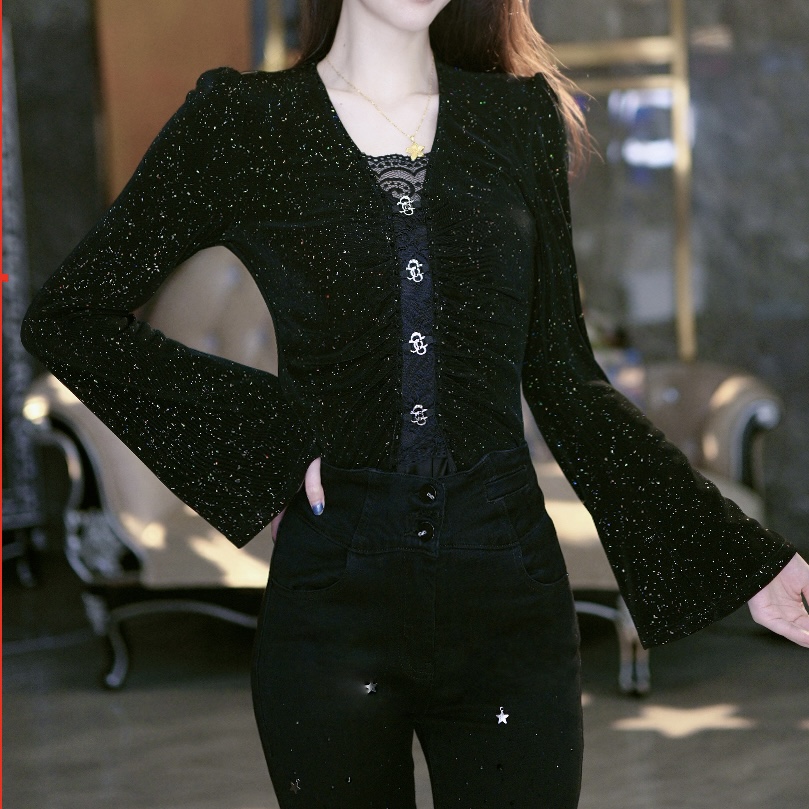 SEJI/瑟纪璀璨星空重工气质上衣