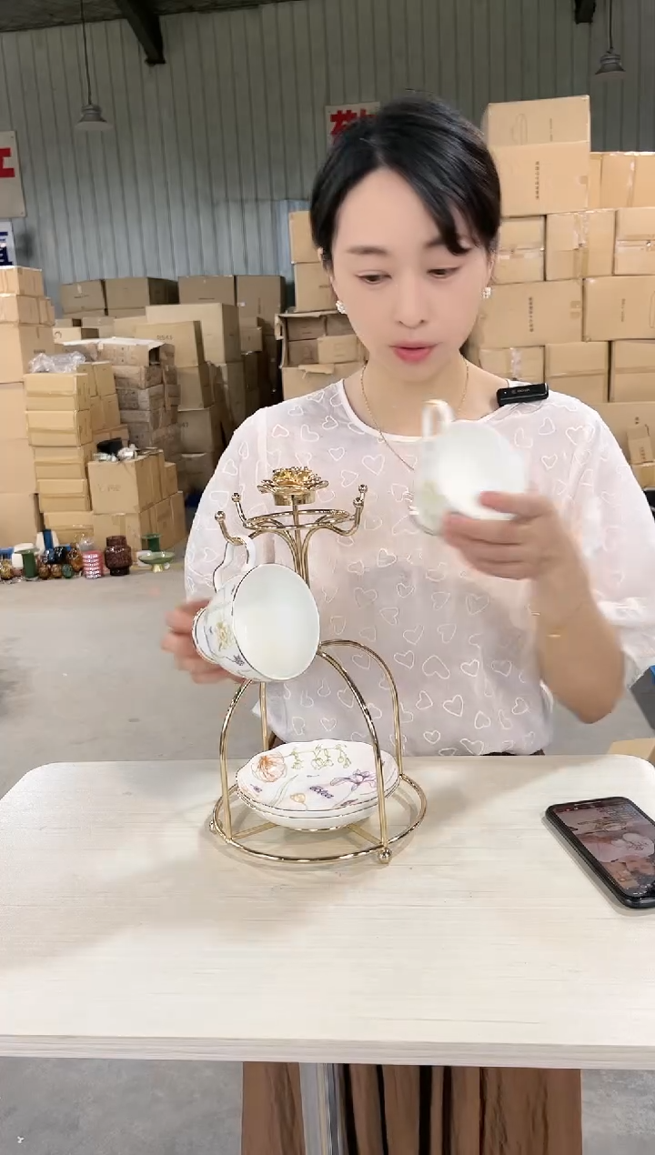 【闪购商品】CJ繁花高定骨瓷套装