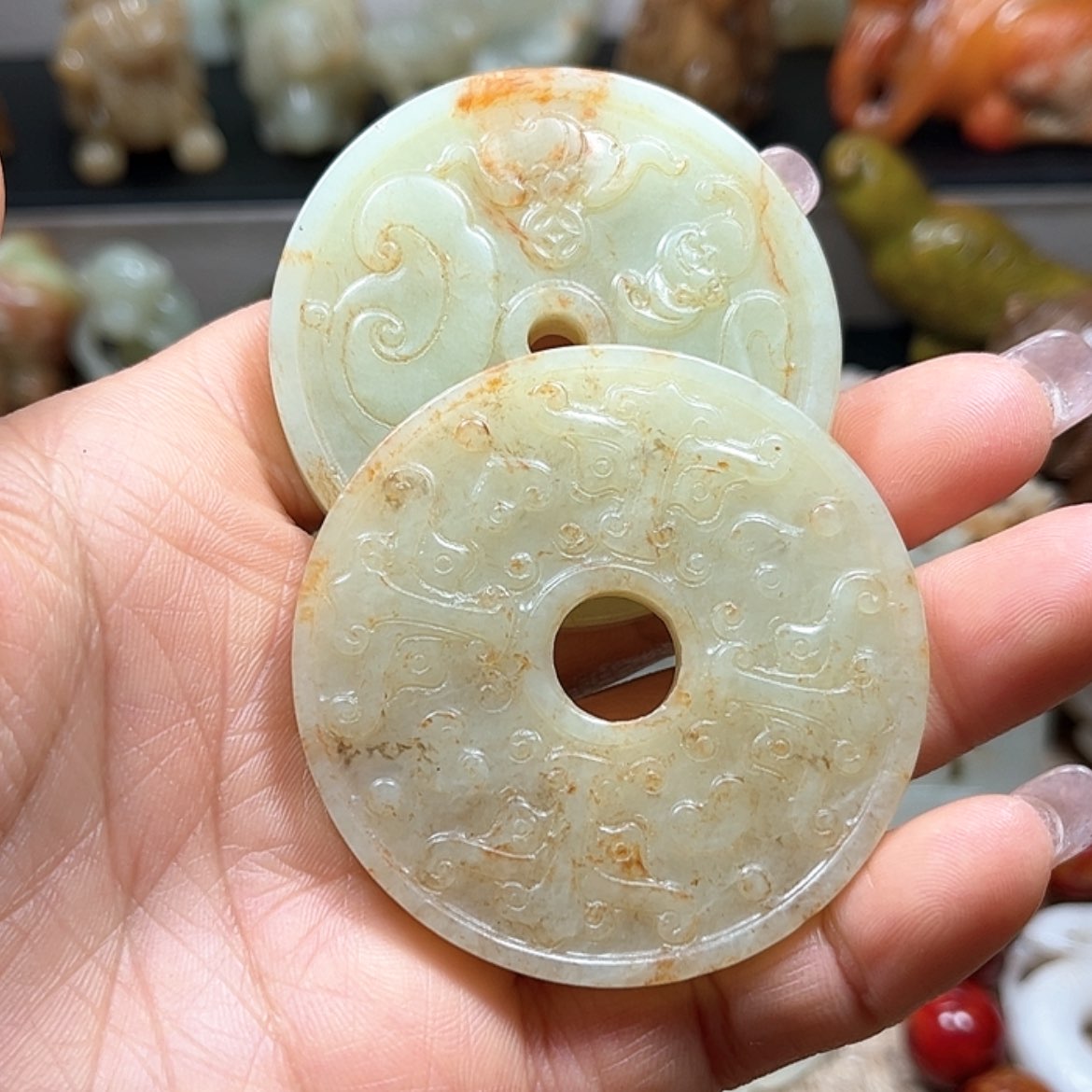 【闪购商品】白玉菩提吊坠忠**耳