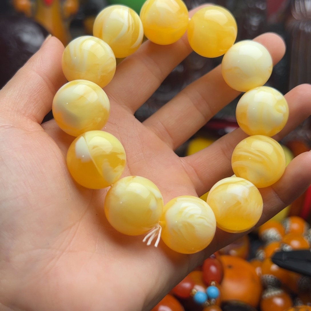 琥珀手链未镶嵌蜜蜡