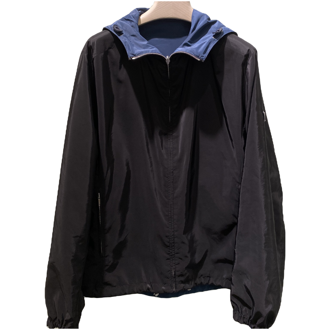 未使用 Prada/普拉达 男士连帽休闲外套户外运动时尚双面秋季