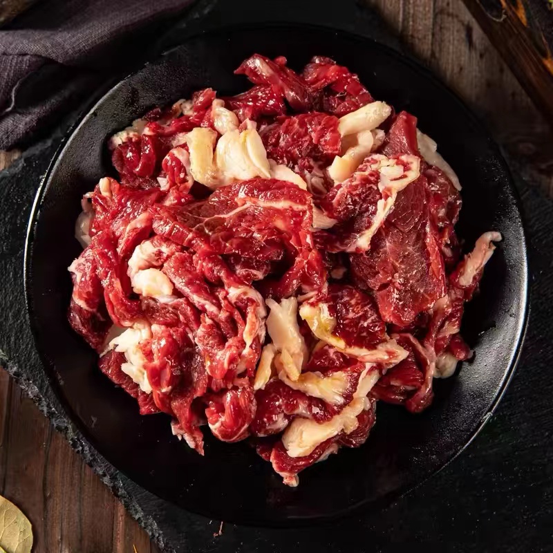 鲜牛肉1500g（偏瘦）伊英家庭秘制烤肉烧烤食材半成品东北家庭烤肉