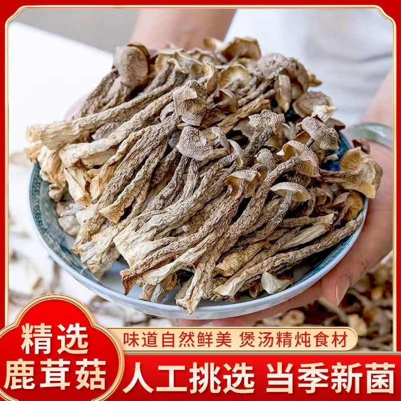 到手50g*5袋（试吃一包）鹿茸菇干新货农家特产鹿茸煲汤食材