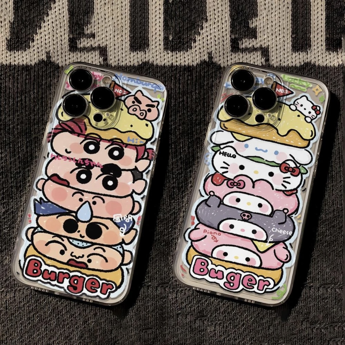 卡通汉堡小新OPPOreno10手机壳9pro/r17REALME10/6/4se/GTNEO5/11