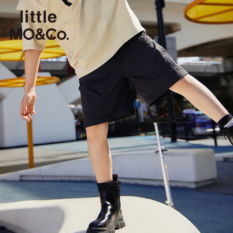 little moco童装夏男童工装风休闲短裤透气宽松五分裤#KBB2SOT015