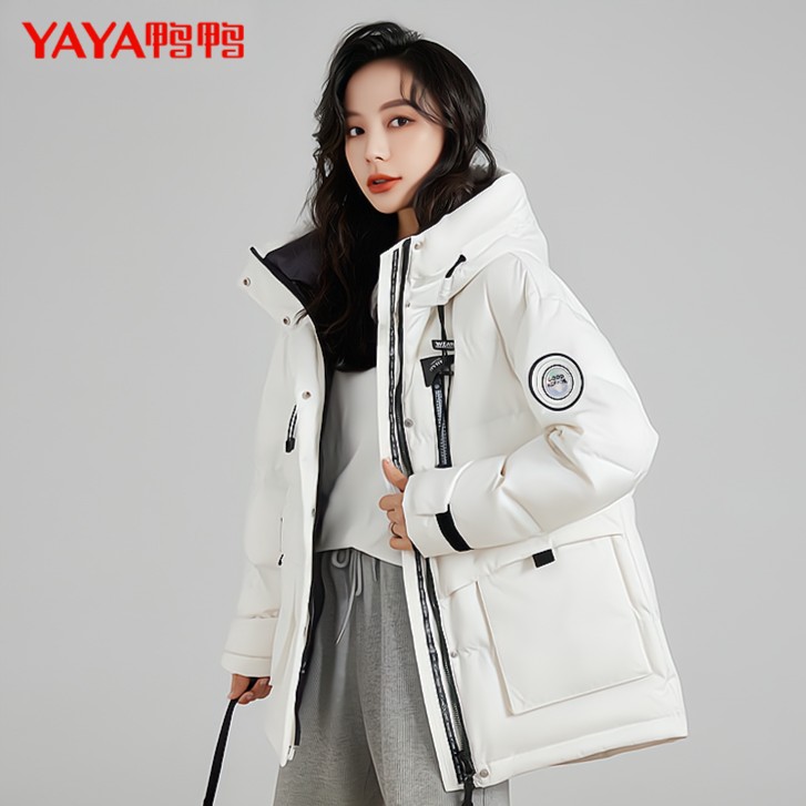 男女同款厚三防连帽清仓情侣滑雪羽绒服