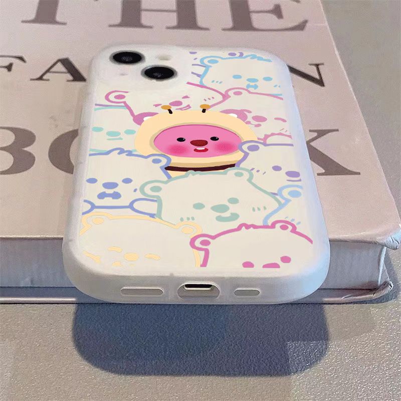 卡通露比苹果15ProMax手机壳iPhone14全包13可爱12磨砂11防摔X女8