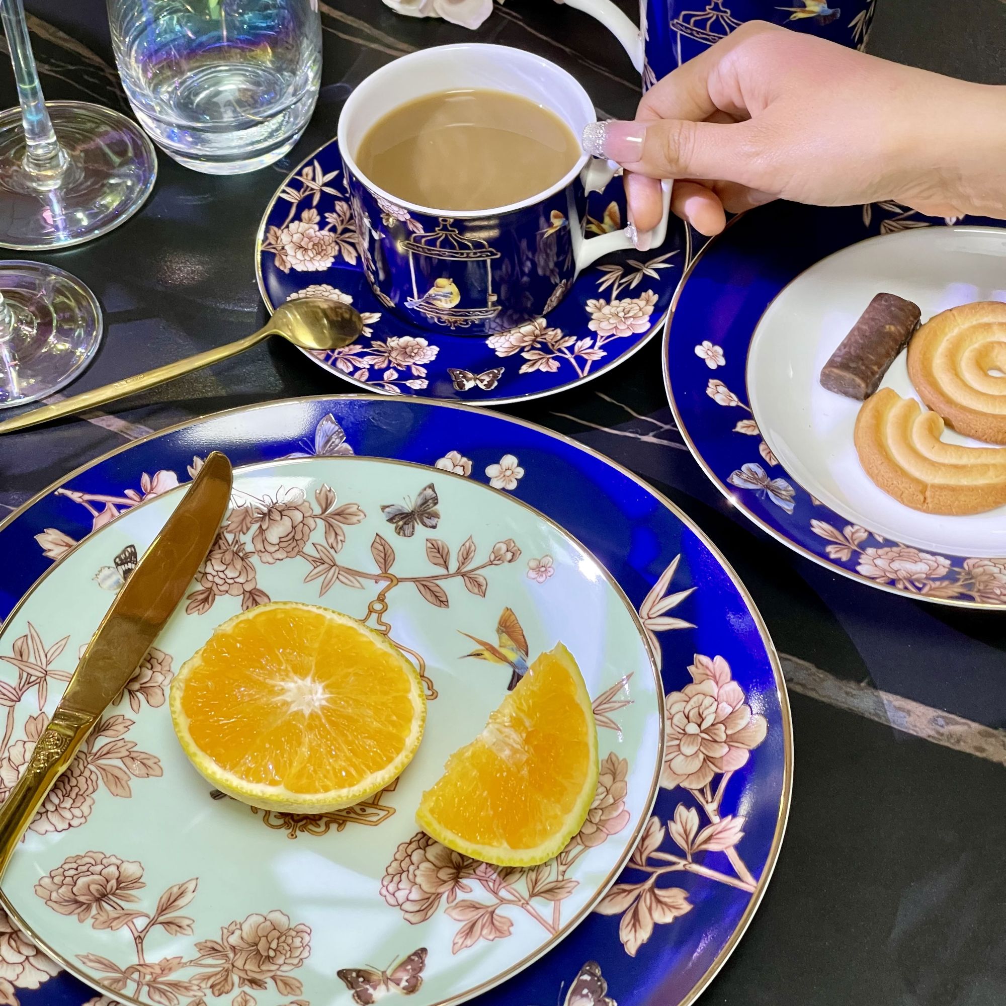 国潮风中式应县餐具家用宴请会所招待礼宾乔迁新婚礼物碗盘