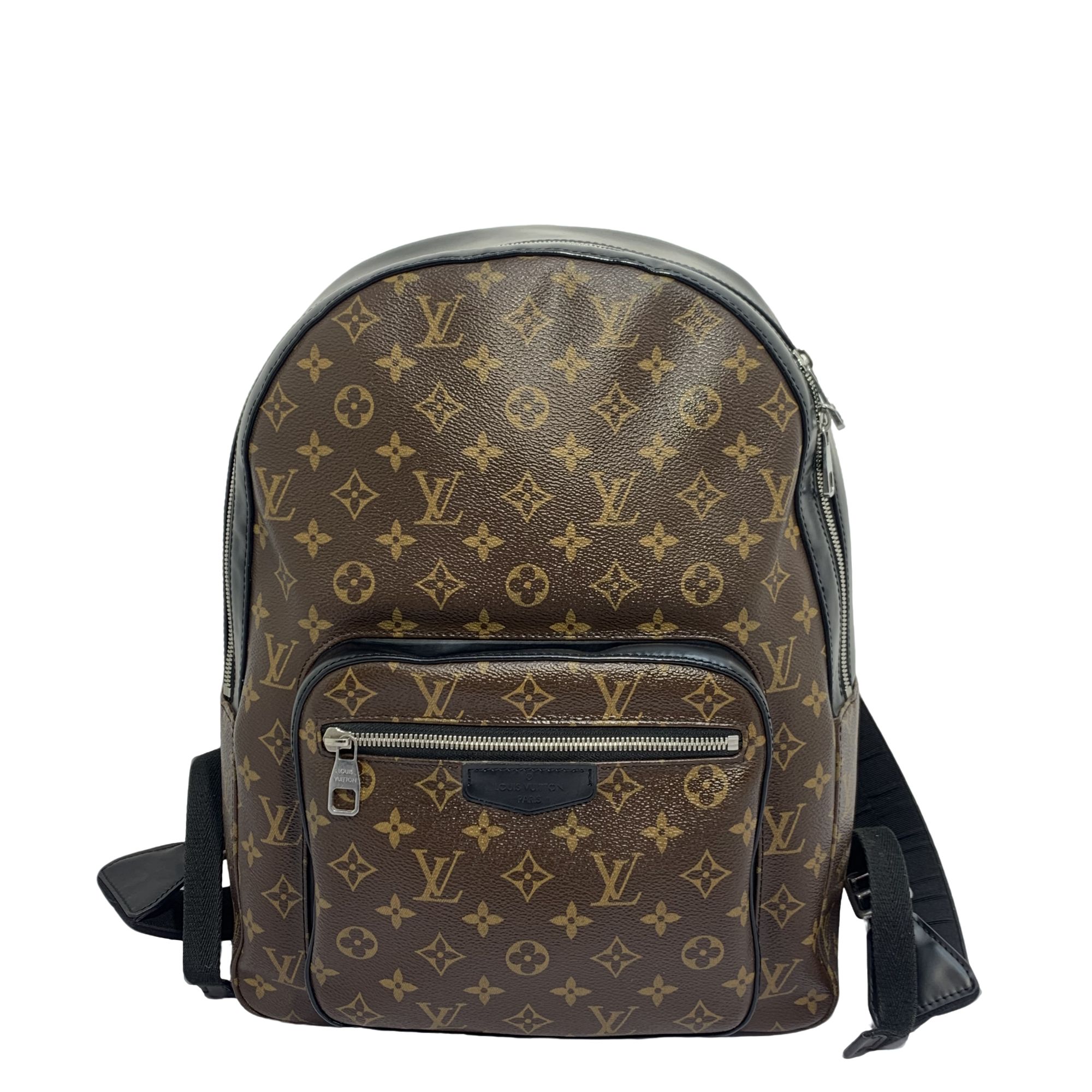 95新 LouisVuitton/路易威登 棕老花双肩包芯片/3022号男士时尚