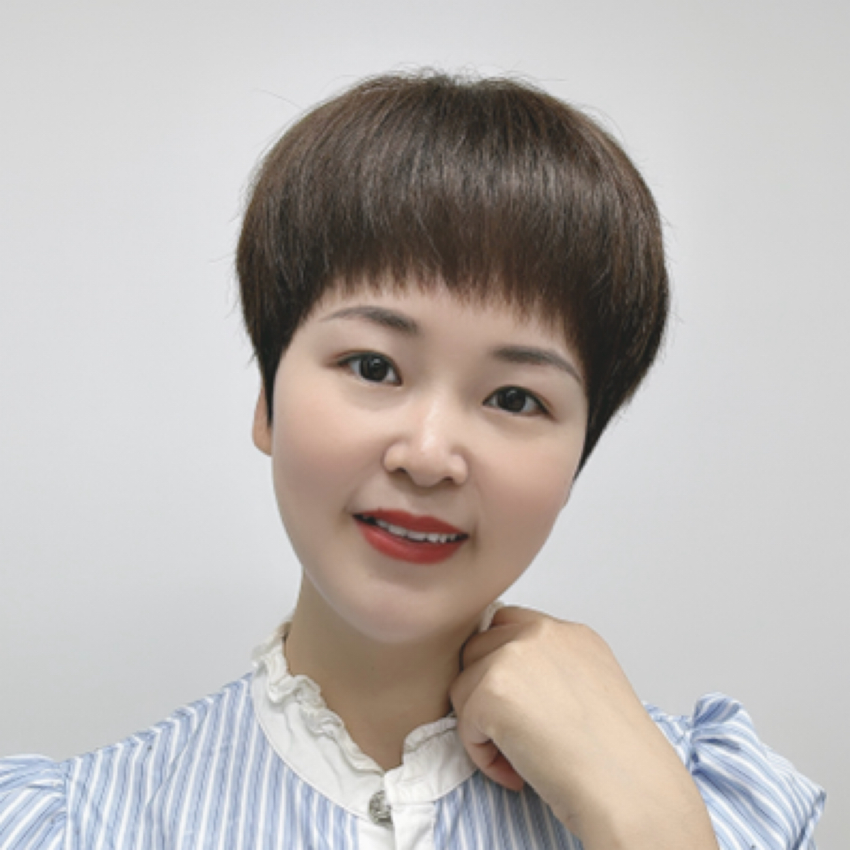 15号发型 减龄蘑菇头发型 真头发 手工钩织、量头围尺寸定制