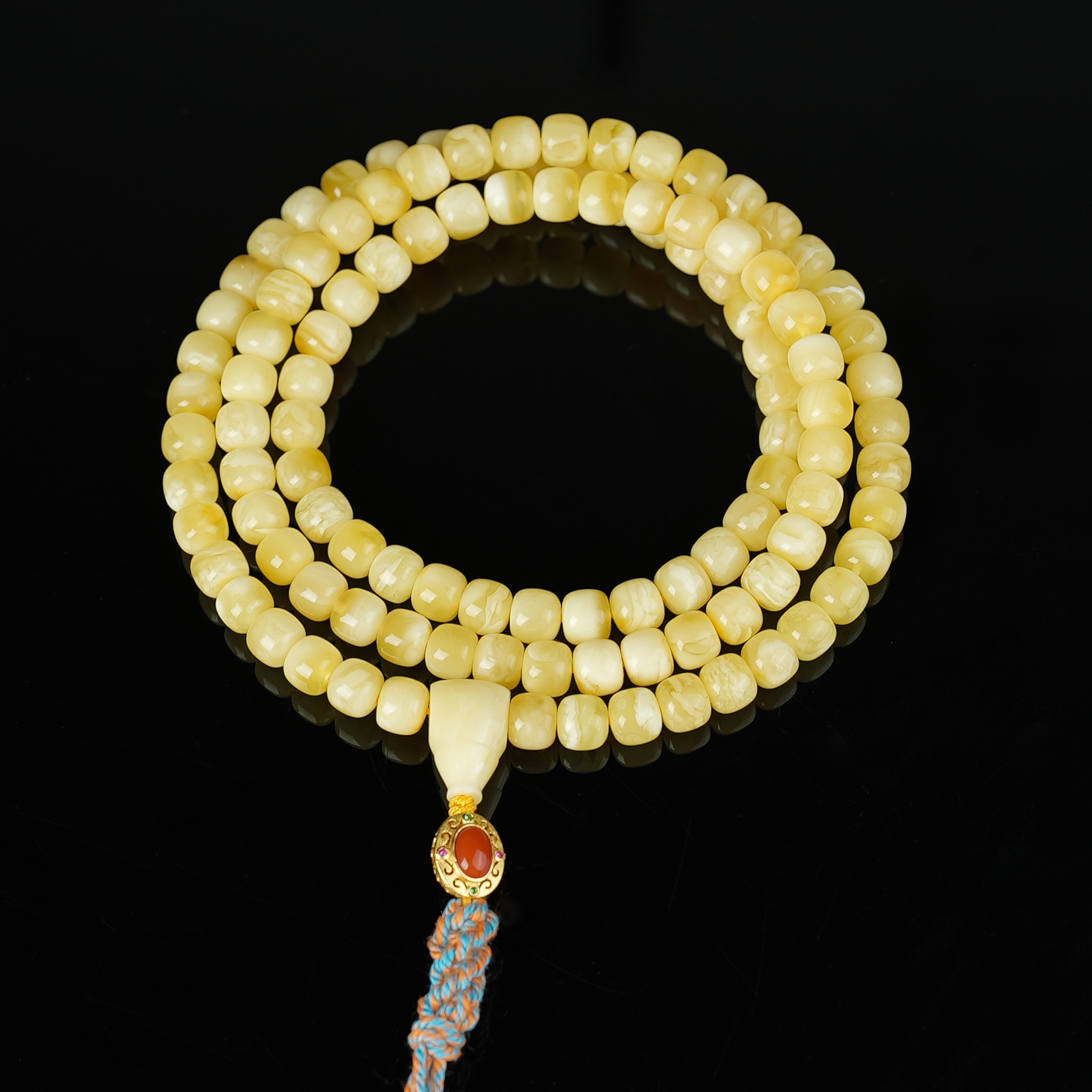 【上新了故宫】【ML005】天然原矿蜜蜡0.7➕脖挂