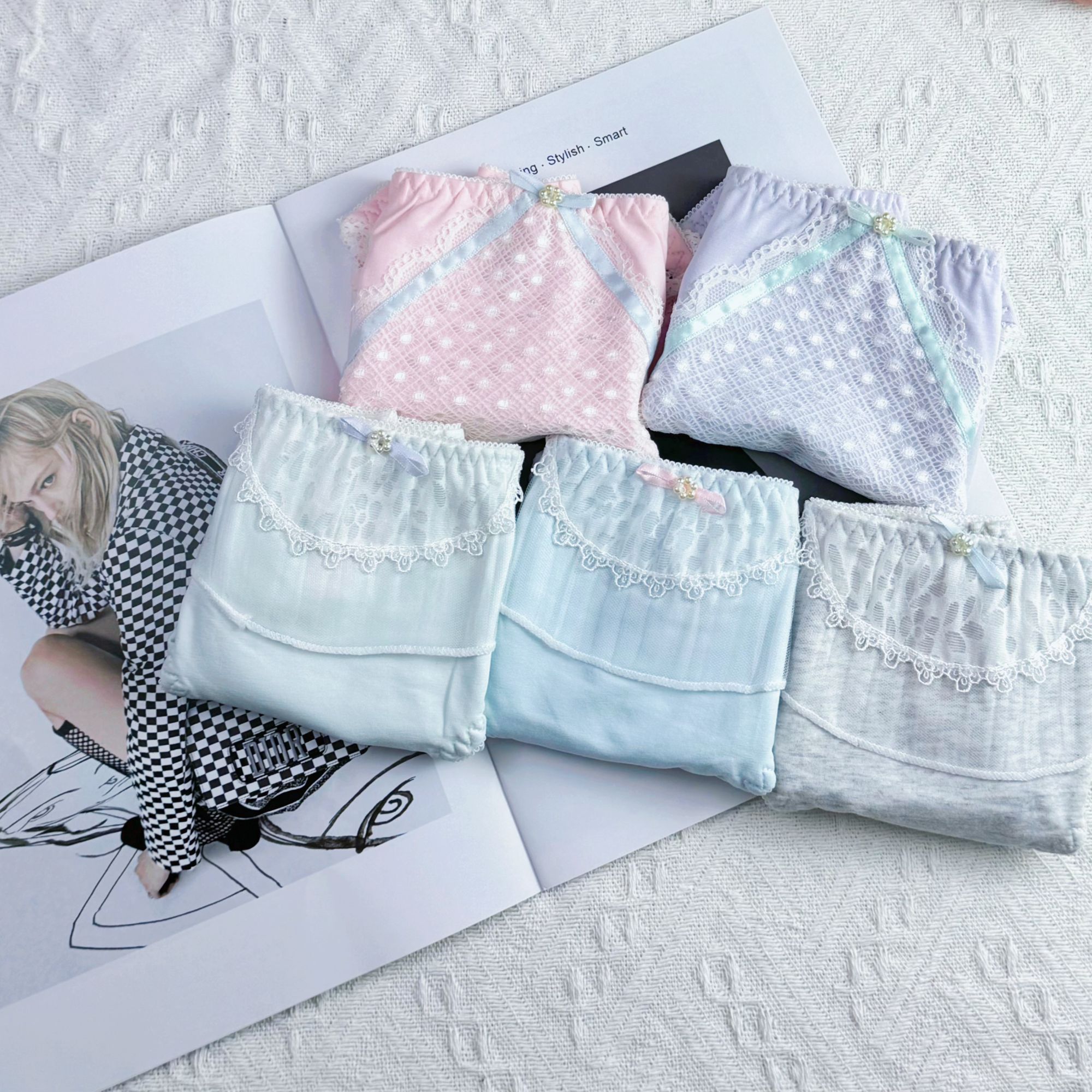 【001-150】4-12条清仓瑕疵混搭时尚女士中低腰瑕疵内裤介意勿拍