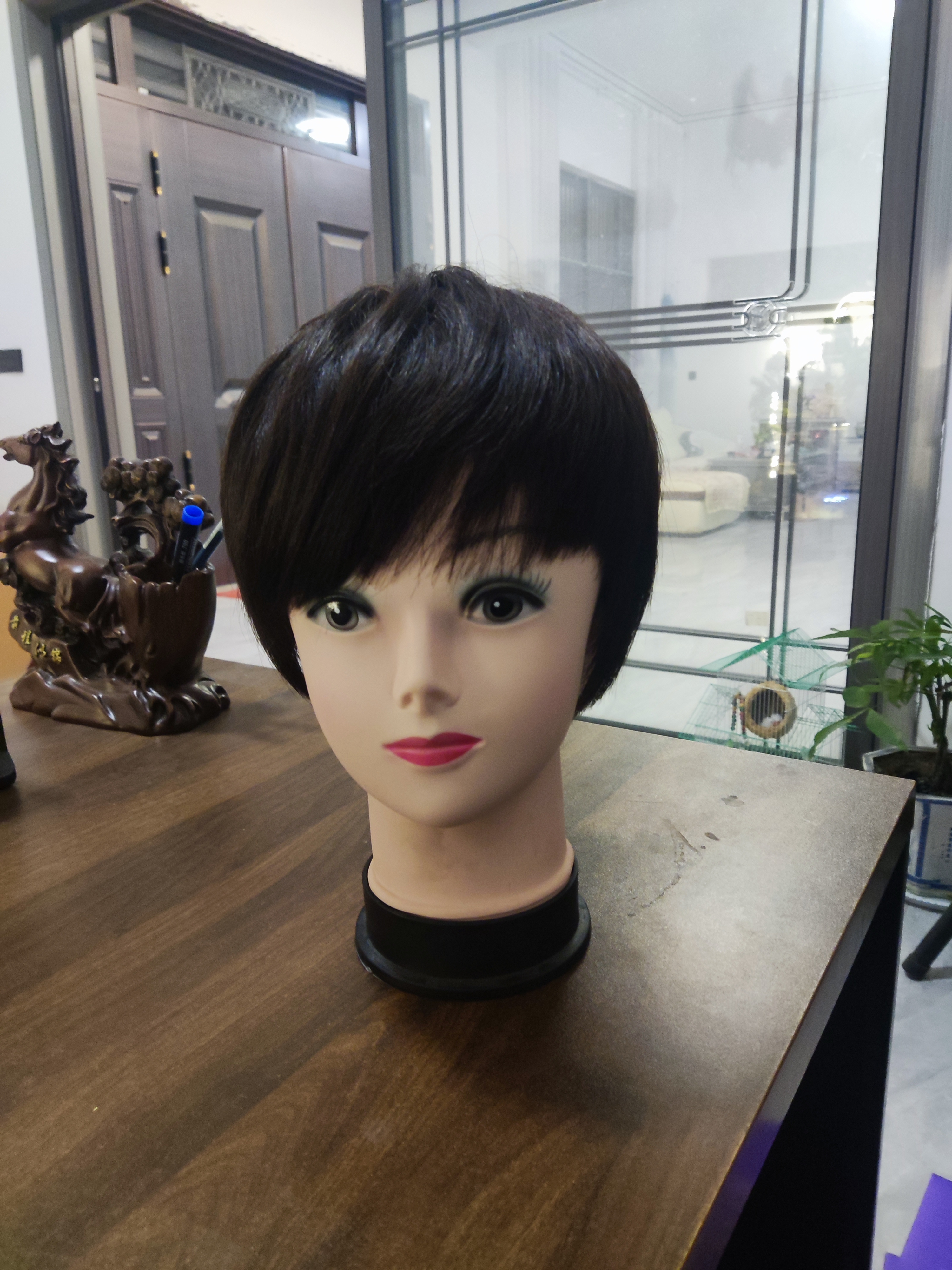 女士自然款手织递针旋头套（m号）