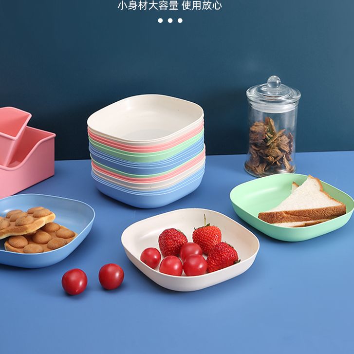吐骨头盘碟日式家用创意塑料餐桌放菜骨碟吐骨碟小盘子水果糖果盘
