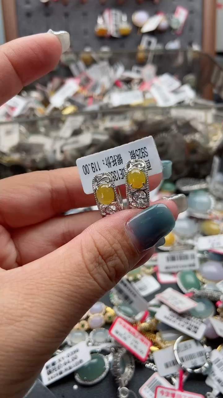 【闪购商品】翡翠戒指银S925镶嵌44444444    5