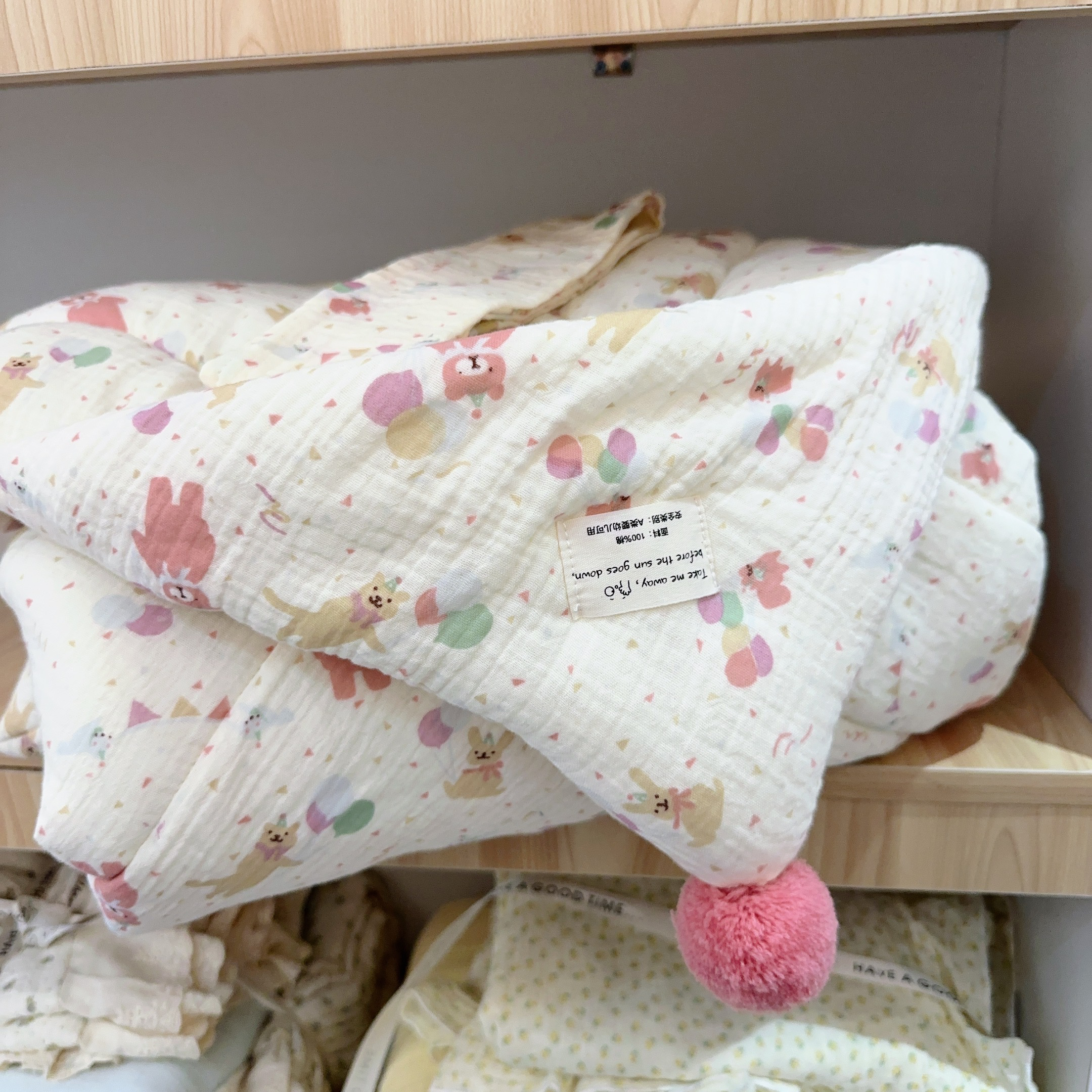 失眠小屋新品春夏款A类纯棉包被宝宝 春夏夹棉被芯防惊跳包单