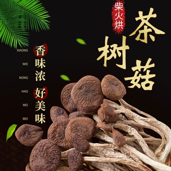 福建古田茶树菇不开伞短柄煲汤焖肉特产炖鸡香味散装煮汤食用150g