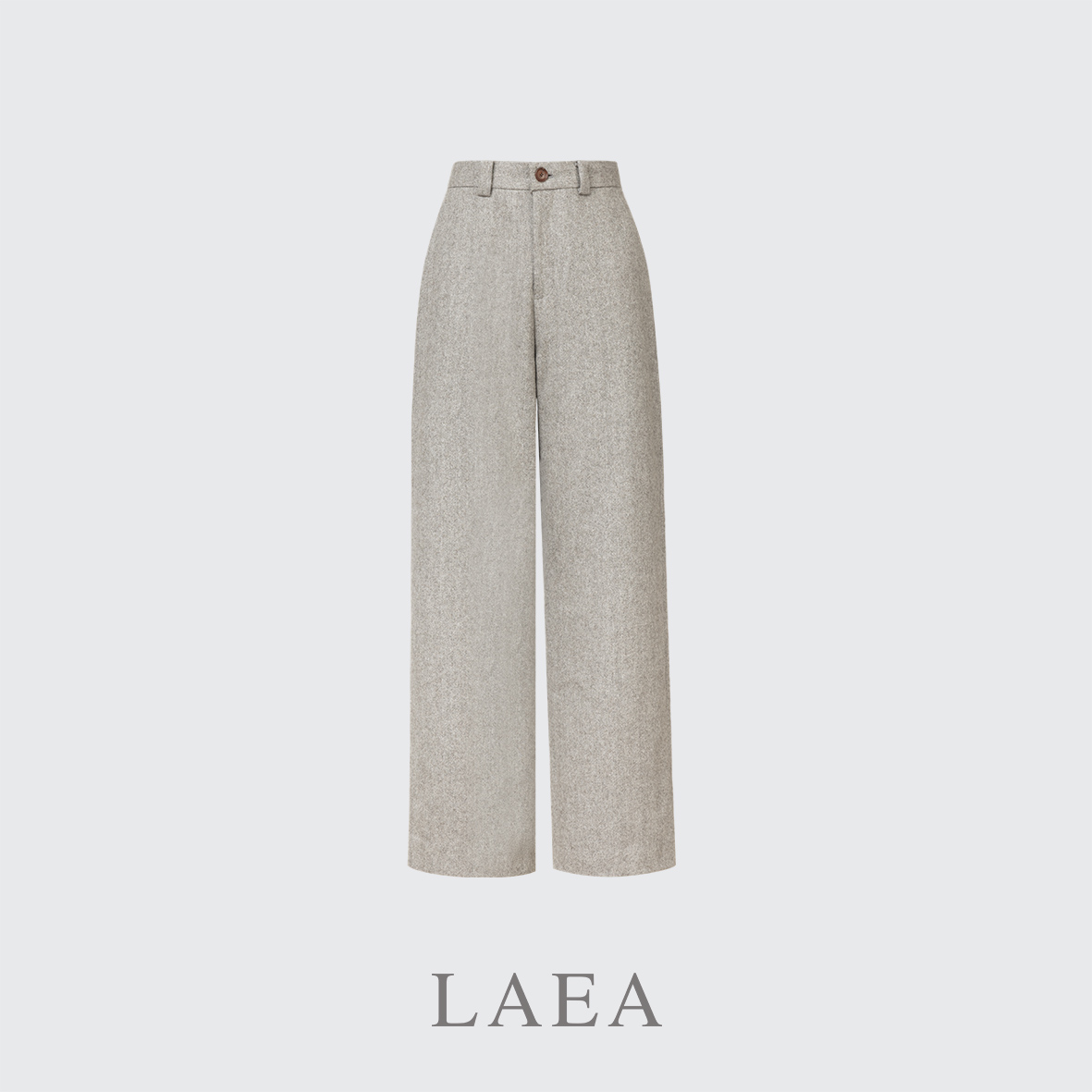 LAEA丨2025绵羊毛人字纹休闲裤经典复古西裤