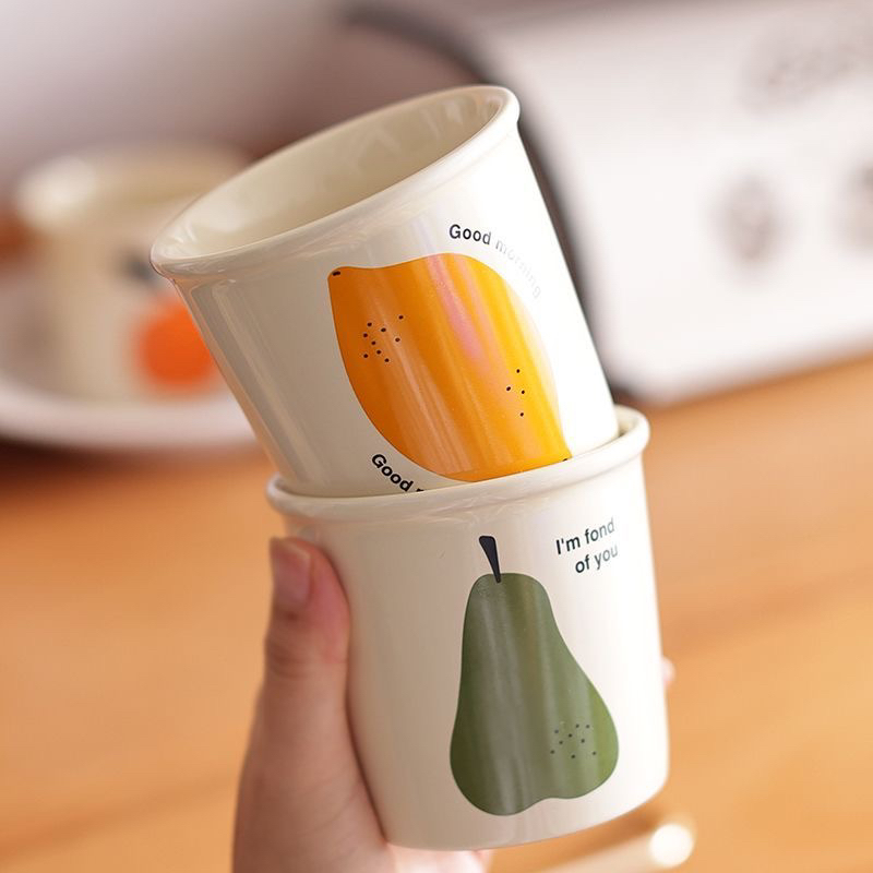 A【001-200】以家陶瓷｜马克杯咖啡杯早餐杯牛奶杯陶瓷水杯家用微瑕