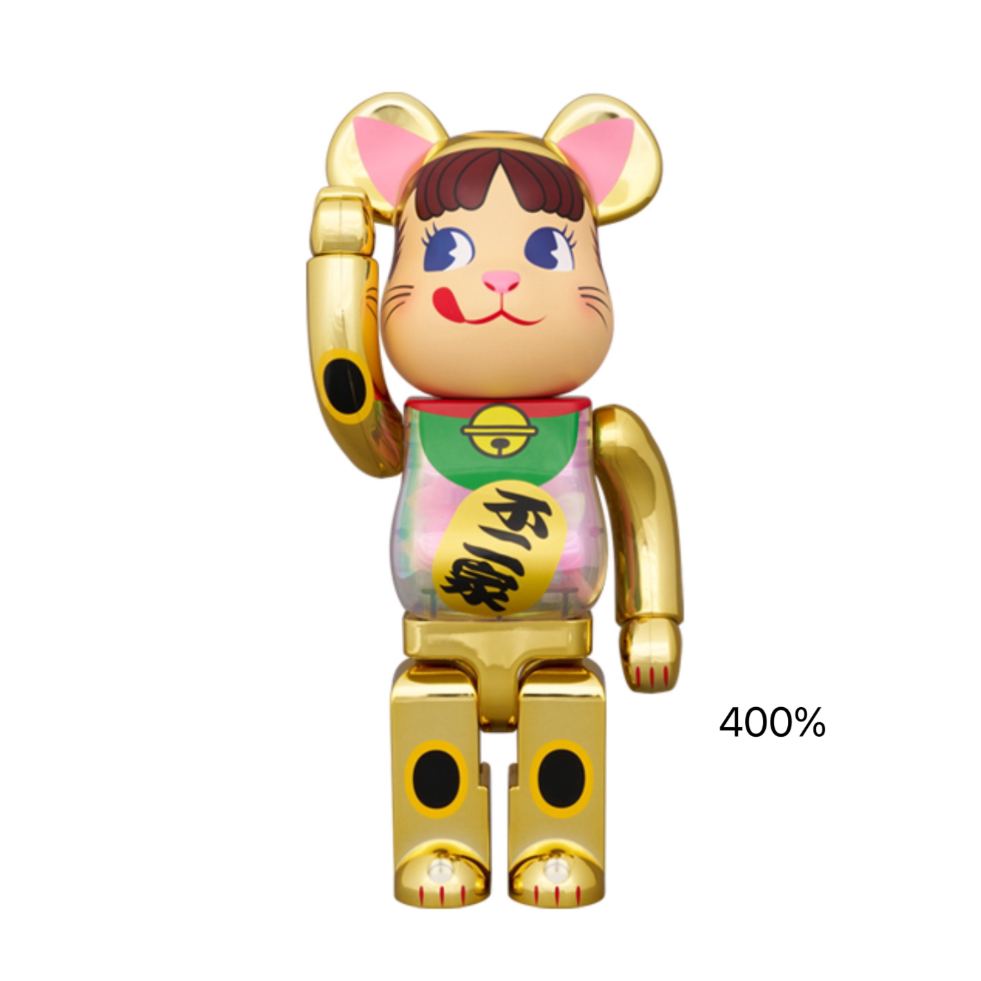 Bearbrick 积木熊 不二家熊 400% +100% 夜光