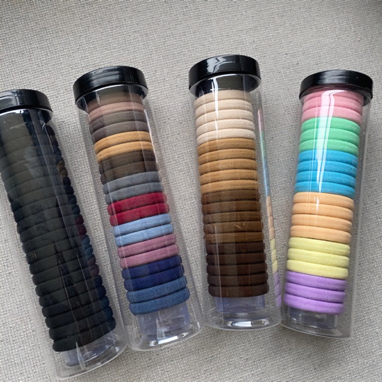 【港维斯】高级简约宽边无接缝气质高弹力发圈耐用发绳皮筋头绳发饰