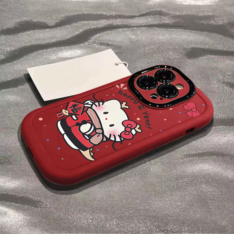 高级感龙年凯蒂猫适用苹果15promax手机壳iphone14全包13/12/11/x