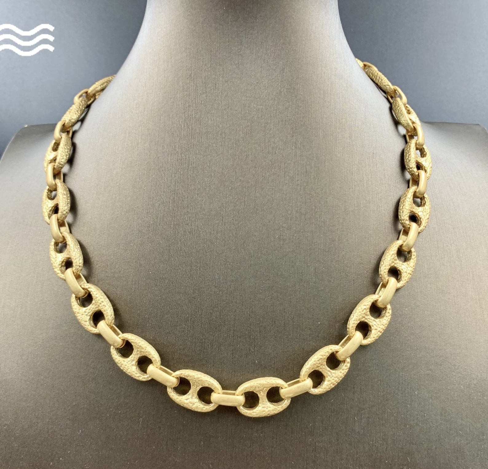 铜合金项链 中古vintage小众设计猪鼻子嘻哈个性朋克男款女款项链