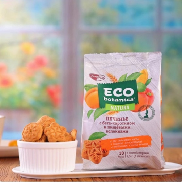 俄罗斯进口易斯欧全麦饼干苹果蔓越味胡萝卜素膳食纤维早餐饼干