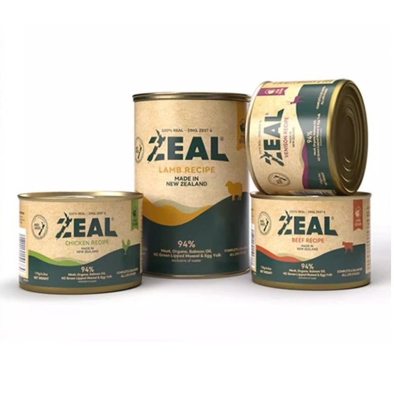 【满6件包邮】zeal狗主食罐头0号罐成犬幼犬营养湿粮拌饭增肥狗主粮