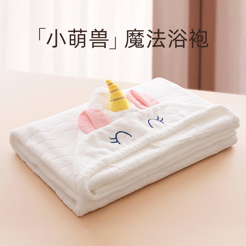 婴儿浴巾宝宝带帽斗篷