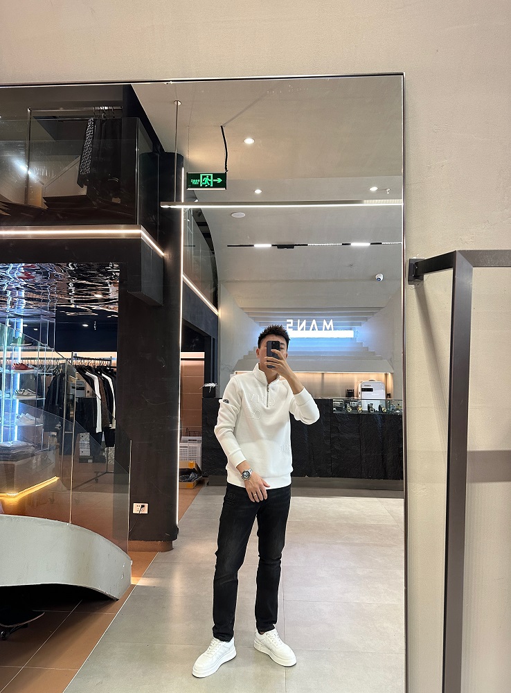 MANS名店-2023秋冬新品休闲时尚男士立领卫衣-MK-8513