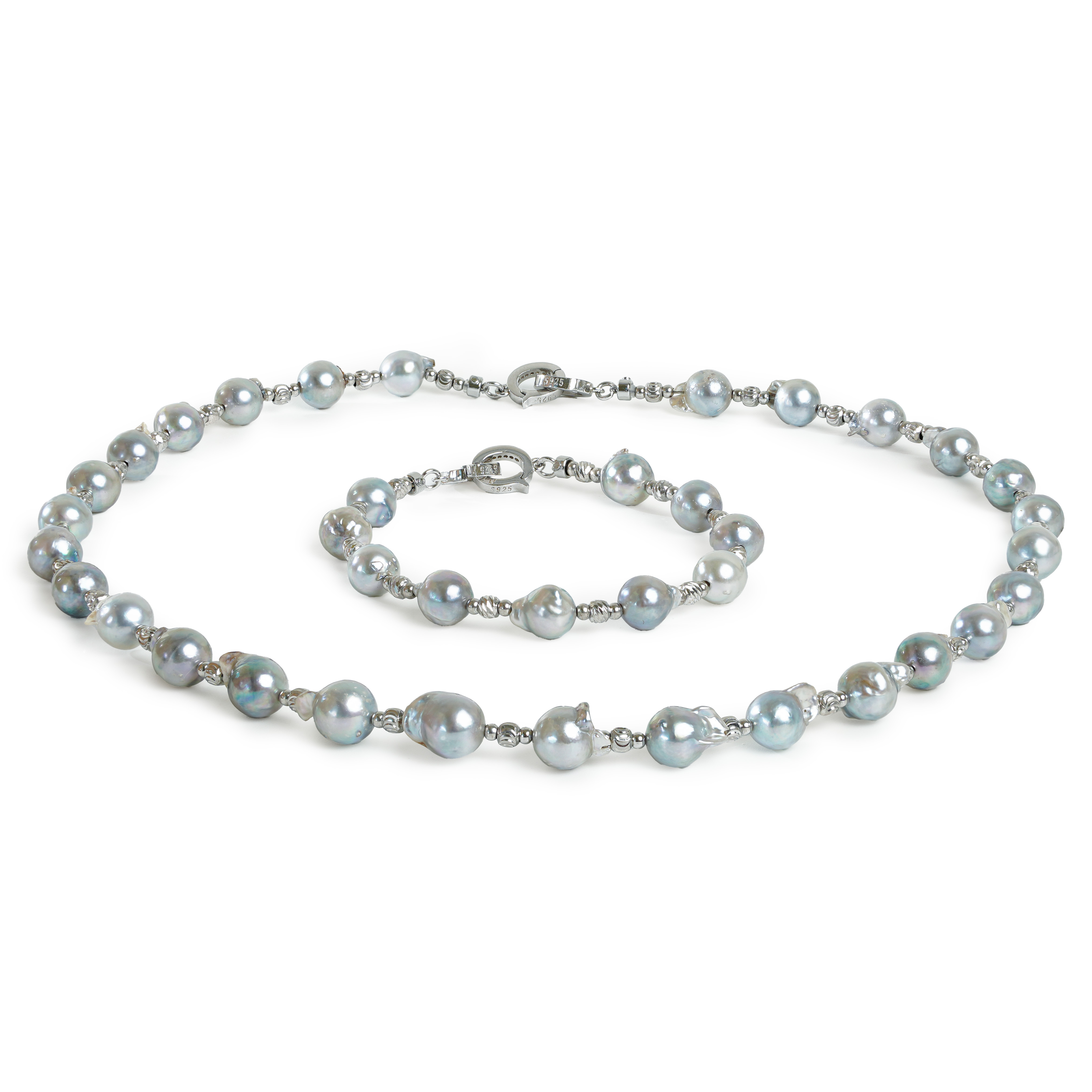 浮力套装天然色真多麻海水akoya满天星极光炫彩巴洛克项链赠手链