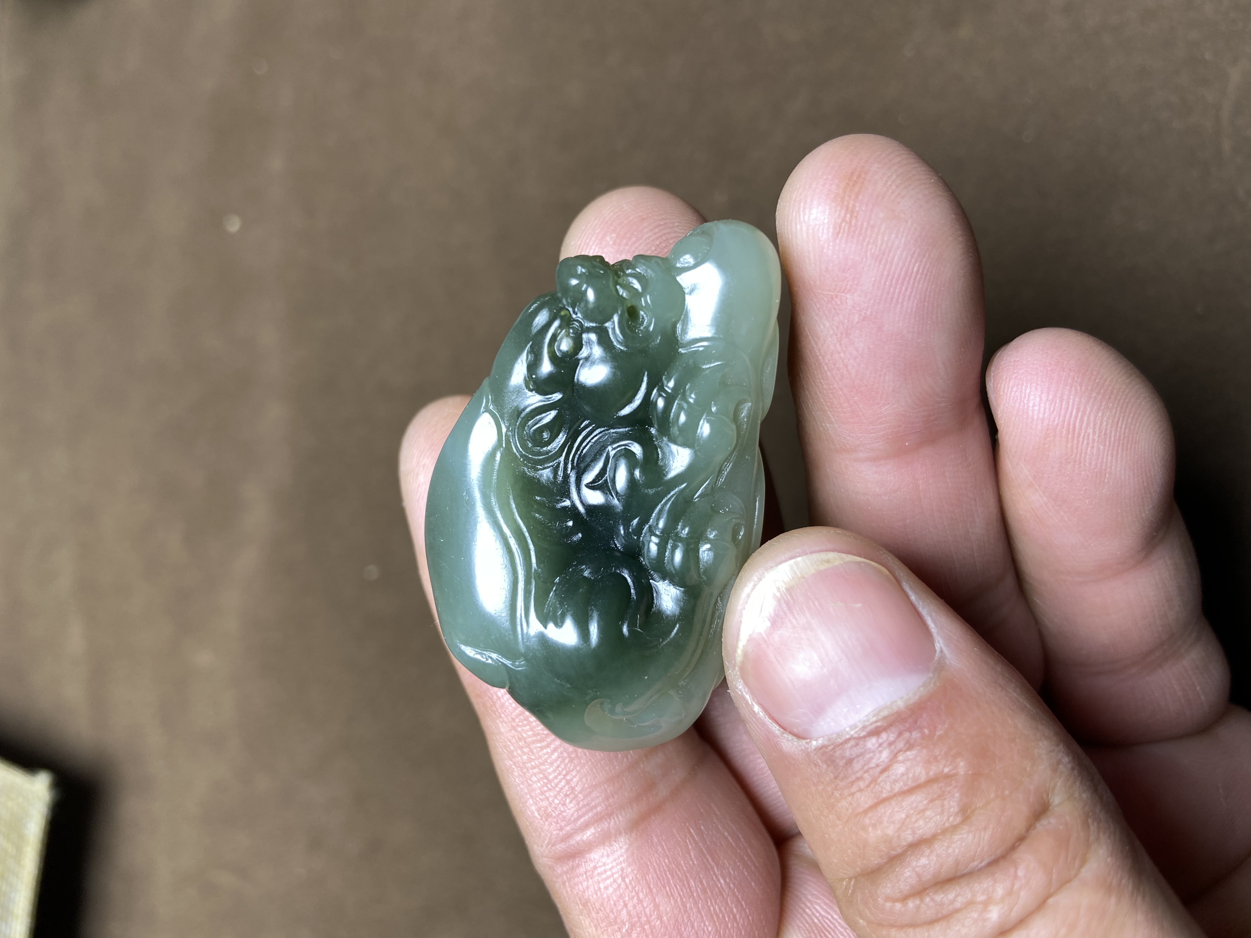 新疆和田玉挂件，貔貅