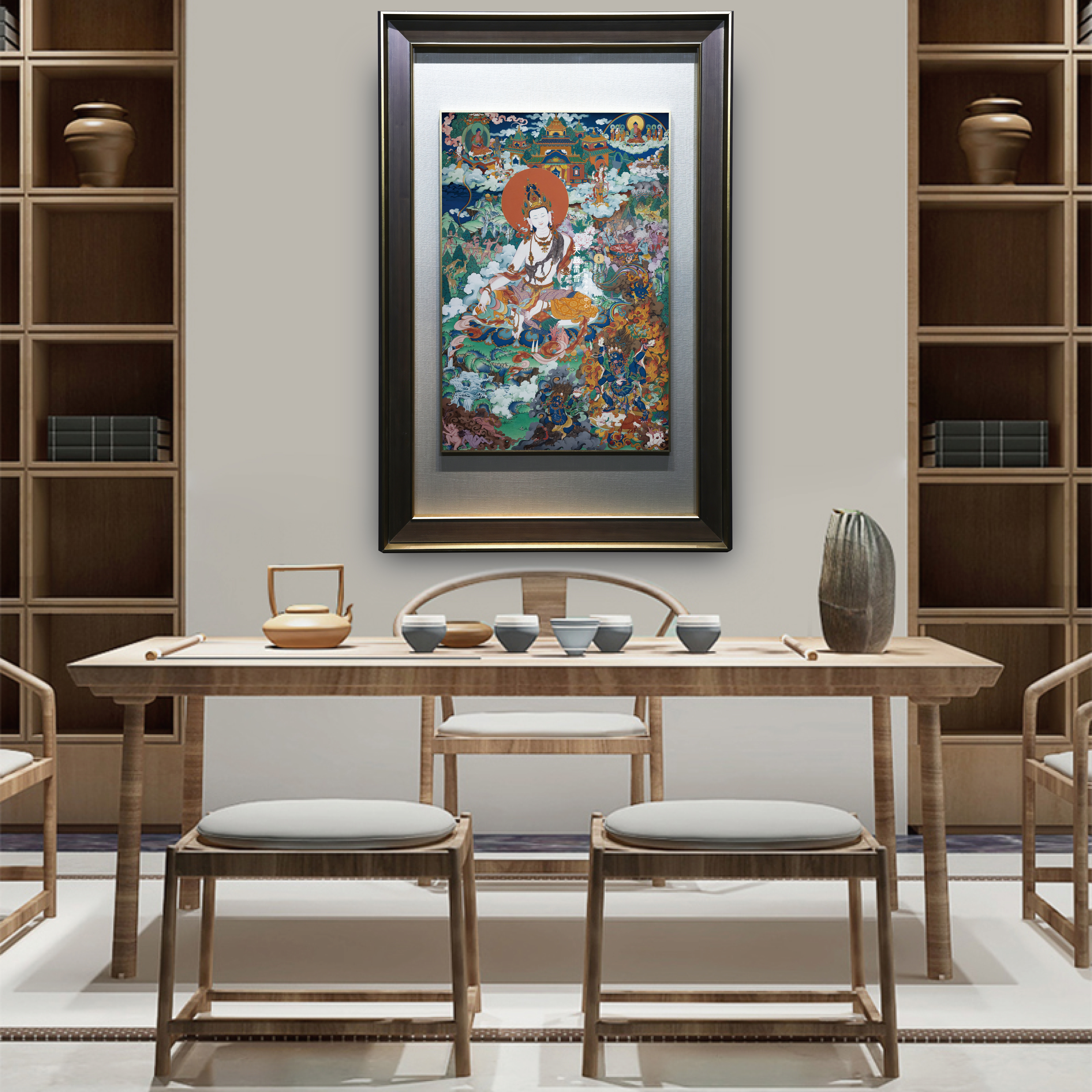 馆藏级唐卡高精复刻版画·高端唐卡装饰画（注：非手绘，不含装裱）