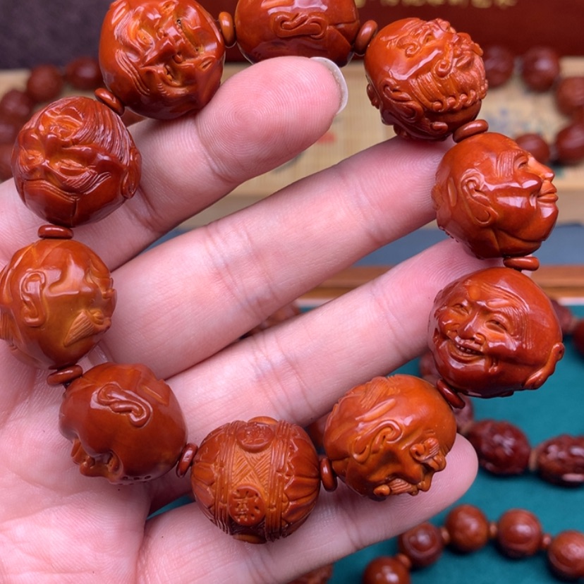 【闪购商品】橄榄核吊坠麦*芦十八罗汉虚派22