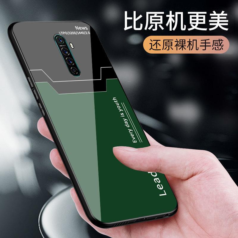 适用OPPORenoAce手机壳RenoAce玻璃壳男款高档全包边硅胶防摔软壳