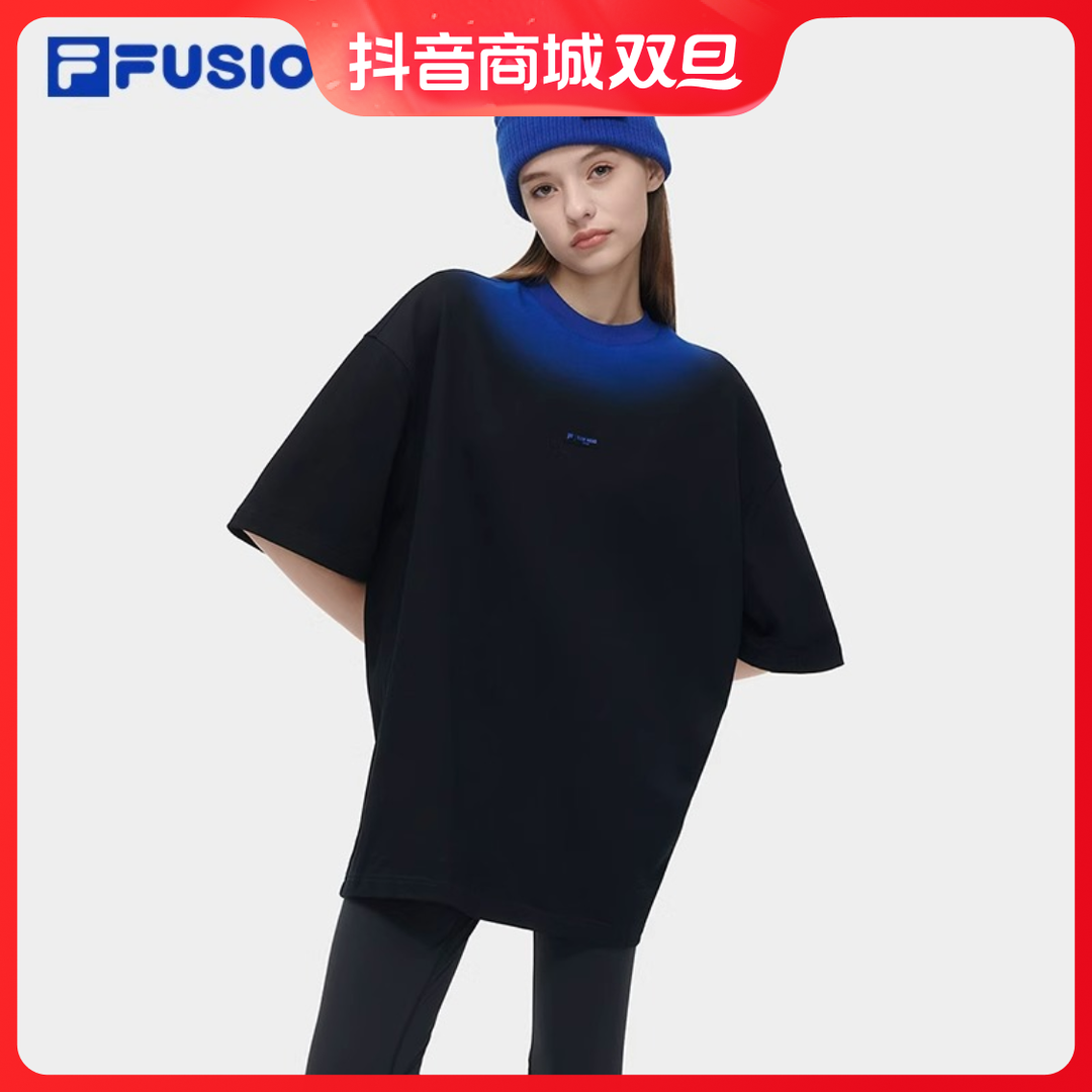 FILA FUSIONX TEAM WANG DESIGN情侣针织短袖衫24春款 T11U349101