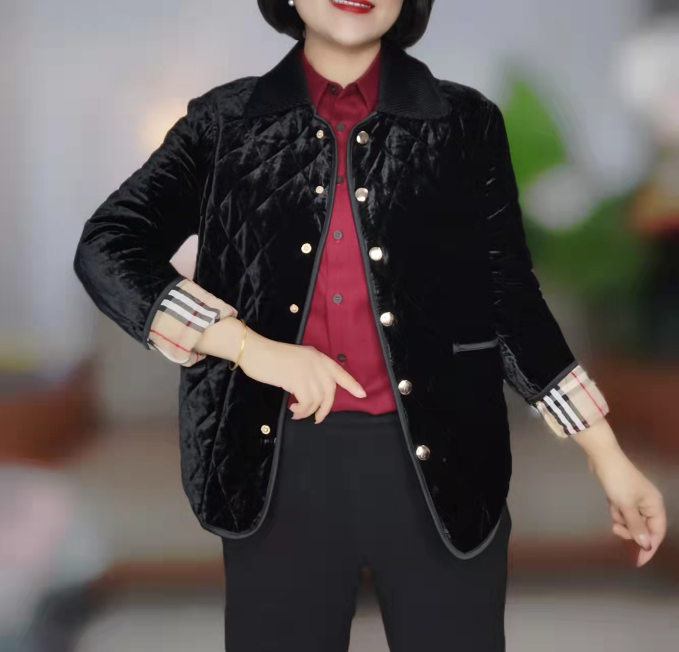 伴月伊人高定款金丝绒棉服（福利款）