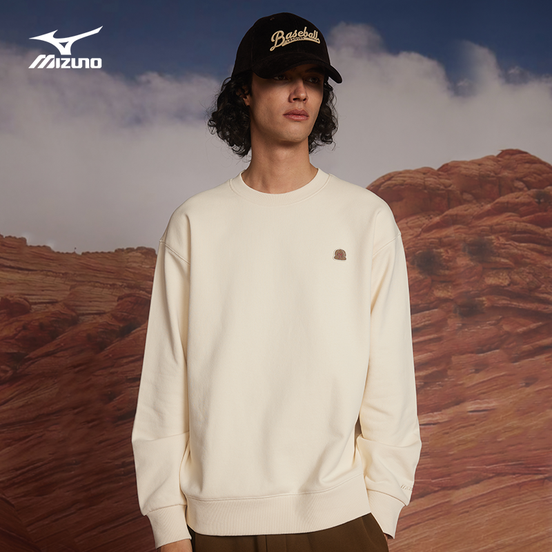 Mizuno/美津浓春季情侣圆领套头衫D2CC46H3