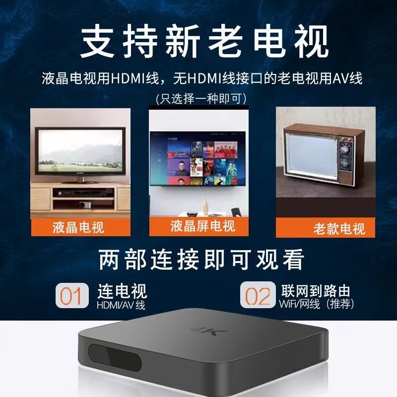 【高配版】智能网络Wifi高清家用影视4K全网通追剧电玩