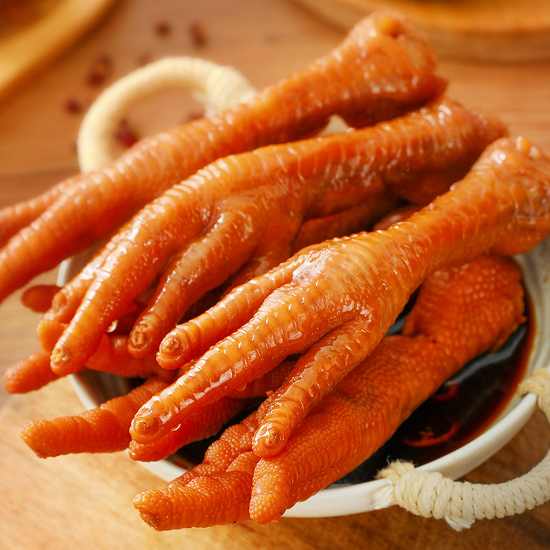 【到手5袋】龙岩土楼泡鸡爪香辣福建特产卤味追剧肉零食