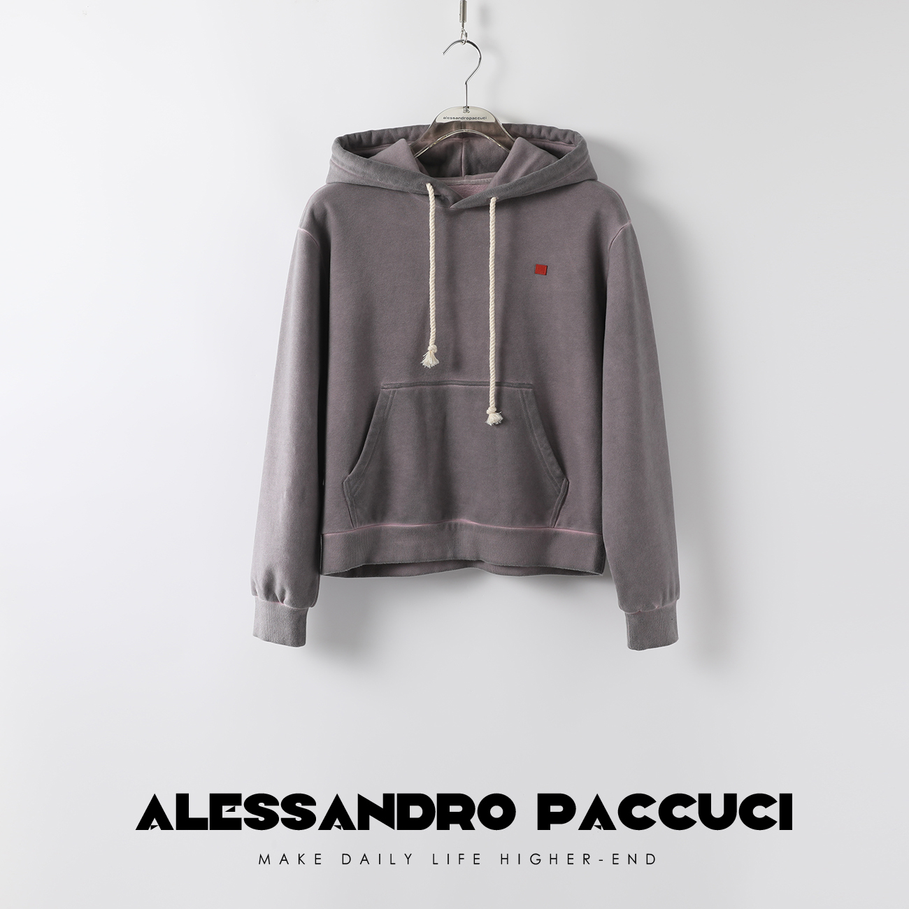 0洛哥21972X高克重精梳棉 DU家黑科技重工卫衣