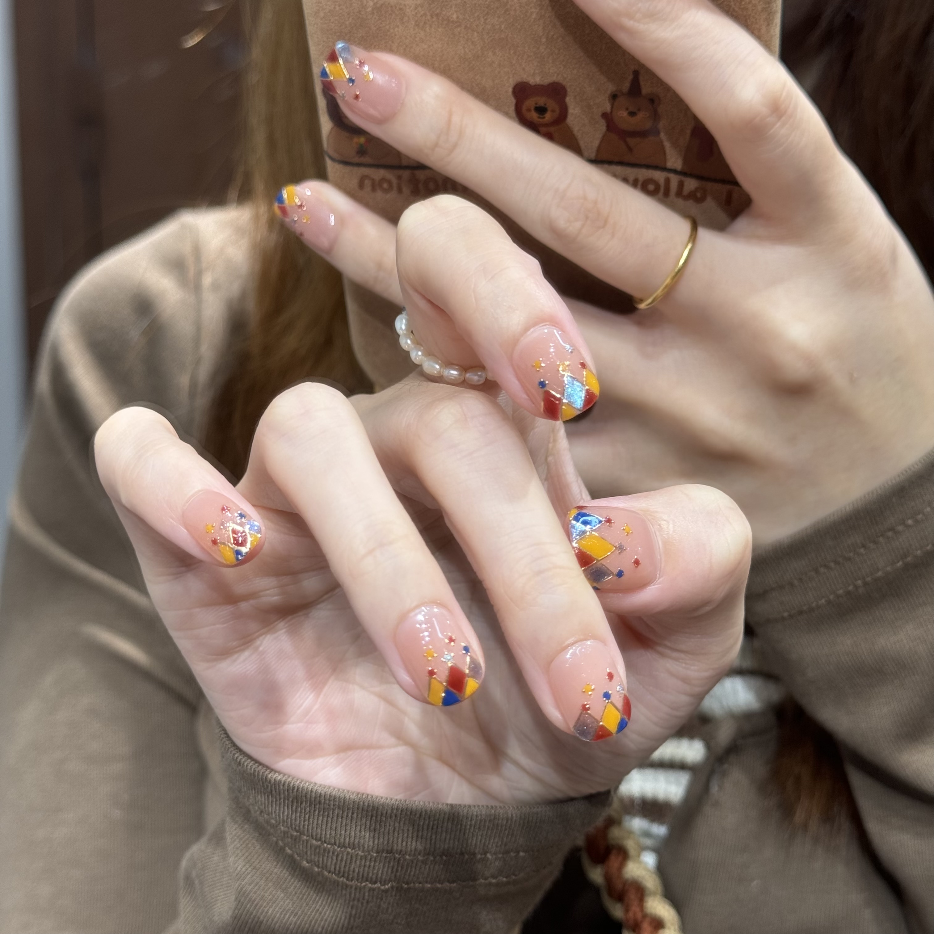 喵公子【独家童话】【设计师款】纯手工穿戴甲可拆卸美甲光疗甲