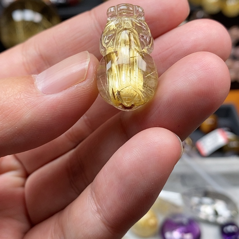 【闪购商品】水晶钛晶貔貅未镶嵌糖*妈