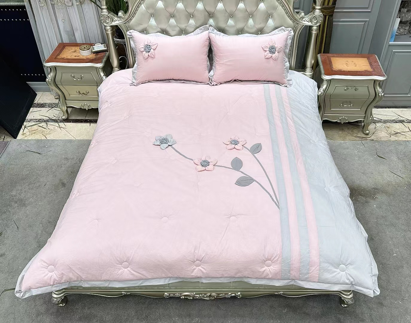 纯棉被子被套三件2.0*2.3