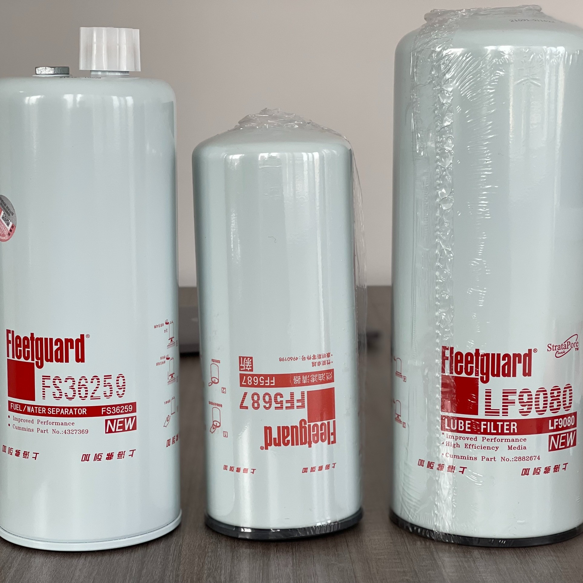 东风天龙旗舰ISZ发动机450/480/520/560马力滤清器全套