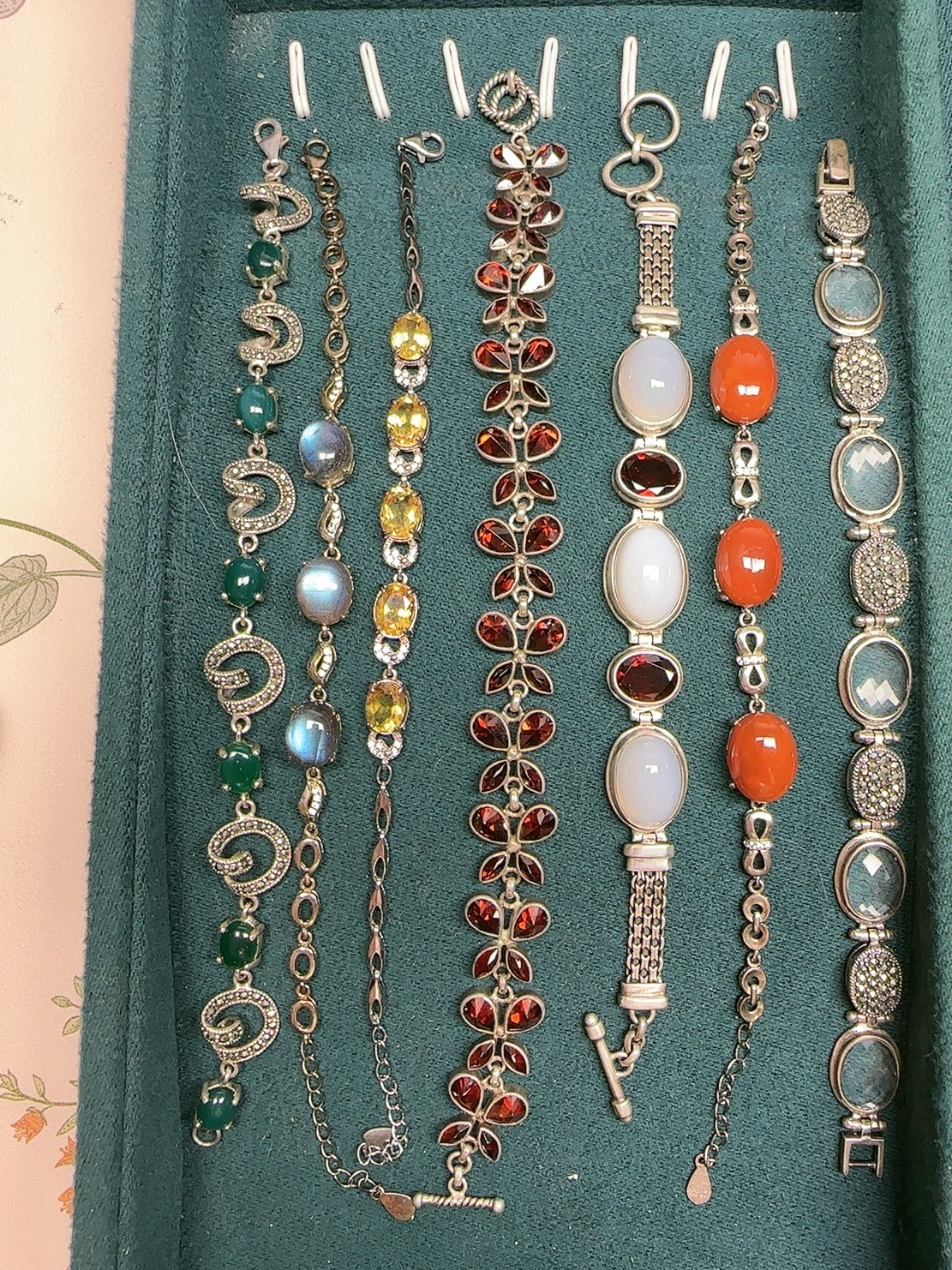 铜合金珐琅手链 【一号链接】古法镀金珐琅工艺复古手链